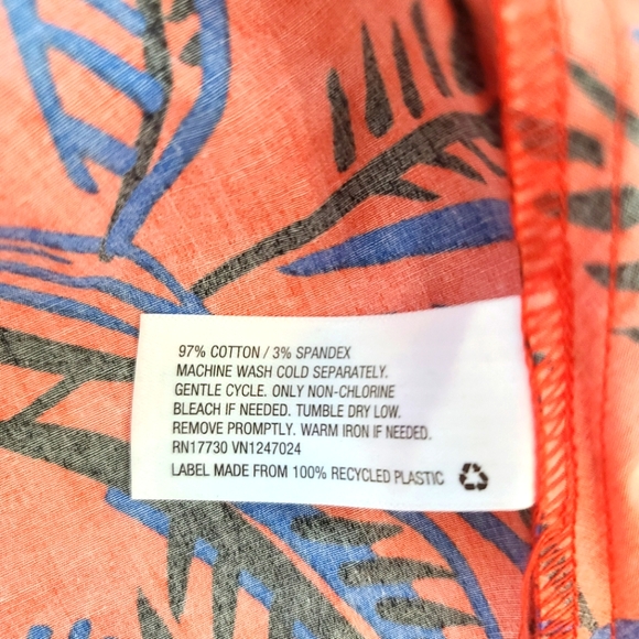 Alexis x Target Tropical Leaf Button Front Shirt Dress - Picture 6 of 14